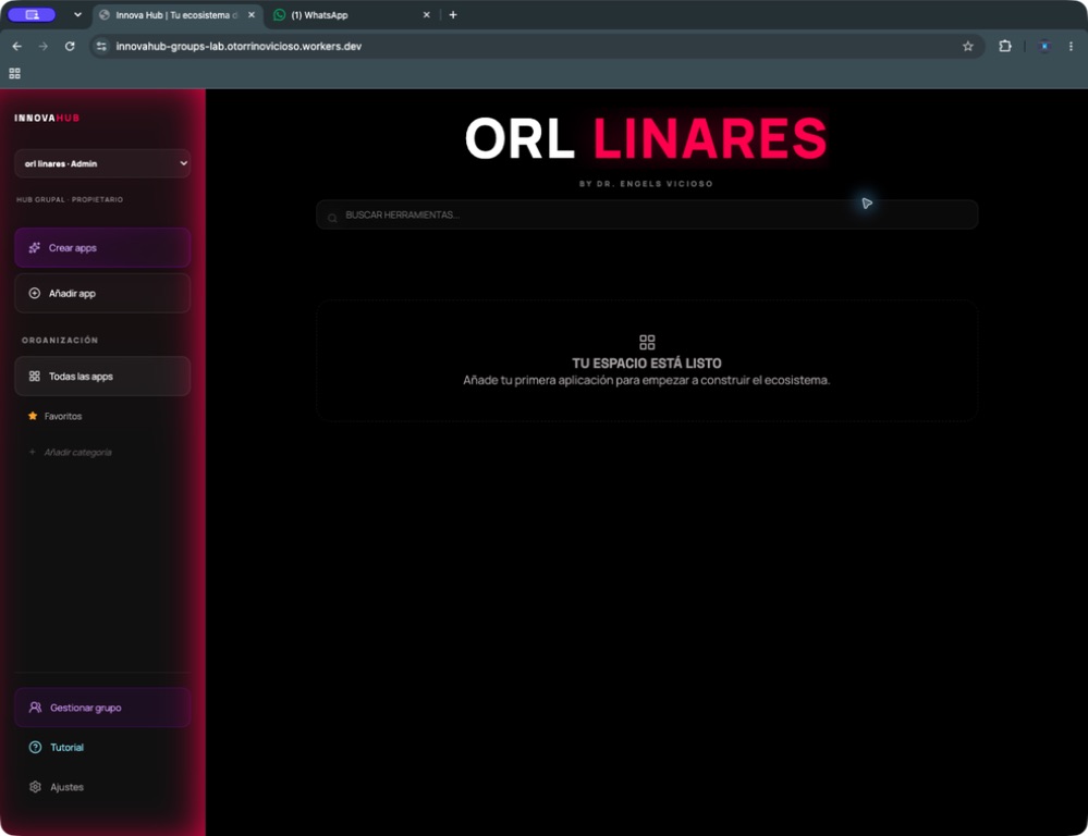 Botón Crear apps de EterHub